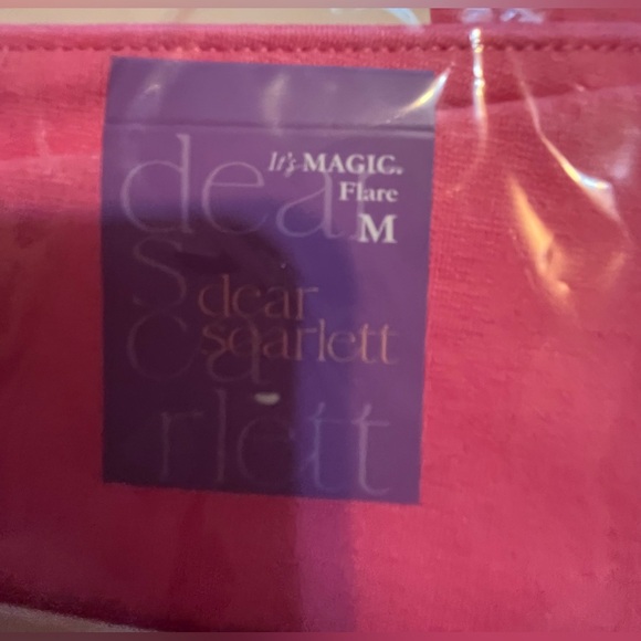 NWT Dear Scarlett Dark Pink Flare Pants - Picture 6 of 14